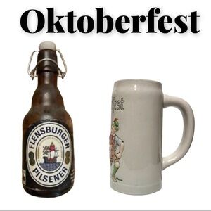 Ceramarte Oktoberfest Heavy Stoneware Beer Stein